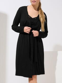 Lisca Evelyn Zwart Kimono