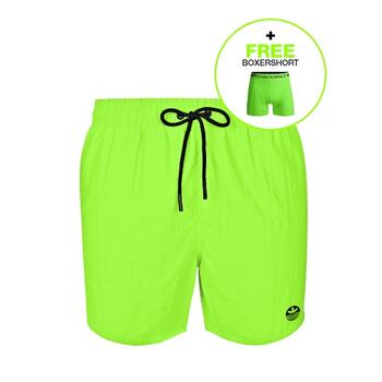 Muchachomalo Solid  Neon Groen Zwemshort