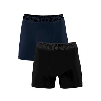 Muchachomalo Bamboo Zwart/Blauw Bamboe Boxershort