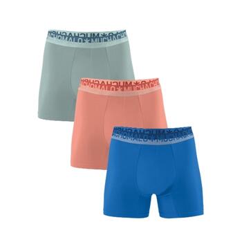 Muchachomalo Solid  Blauw Katoenen Boxershort