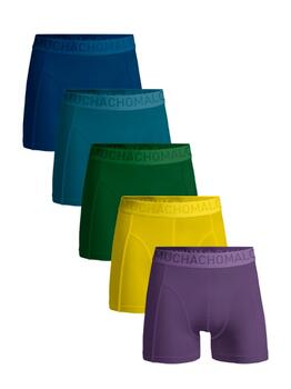 Muchachomalo Solid  Blauw Katoenen Boxershort