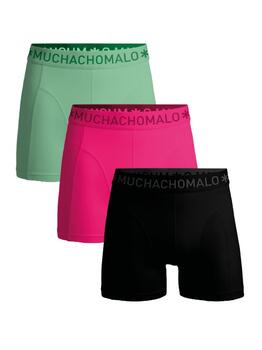 Muchachomalo Solid  Zwart Katoenen Boxershort
