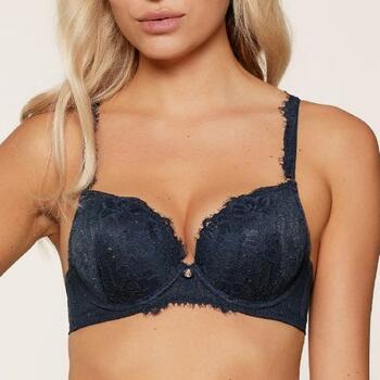 LingaDore Sparkling Blue Marine Blauw Push Up bh