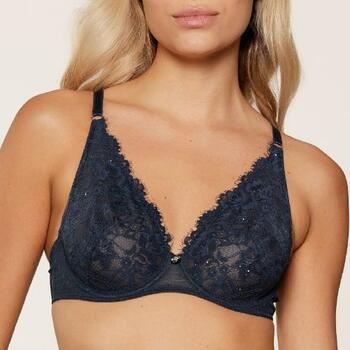 LingaDore Sparkling Blue Marine Blauw Niet voorgevormde bh