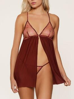 LingaDore Beautiful Bordeaux Port Babydoll