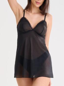 Lisca Shiny Star Zwart Slipdress