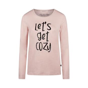 Charlie Choe Cozy Days Roze/Print Slaapshirt