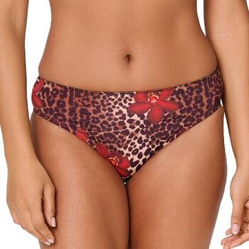 LingaDore Beach Leopard Flower Rood Bikini Broekje