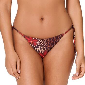 LingaDore Beach Leopard Flower Rood Bikini Broekje
