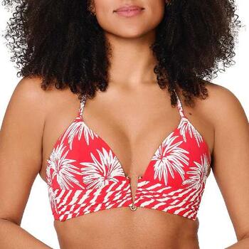 LingaDore Beach Fresh Flowers Rood Voorgevormde Bikinitop