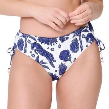 LingaDore Beach Under The Greek Sun Blauw/Wit Bikini Broekje