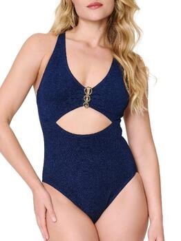 LingaDore Beach A Touch Of Gold Marine Blauw Badpak