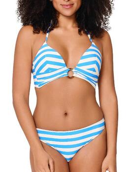 LingaDore Beach Summer Stripes Wit/Blauw Bikini Set