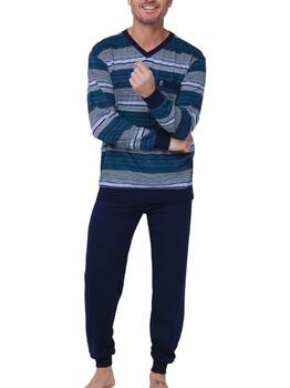 Robson Heren Marine Blauw Pyjama