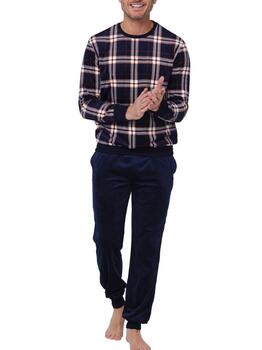Pastunette Heren Marine Blauw Pyjama
