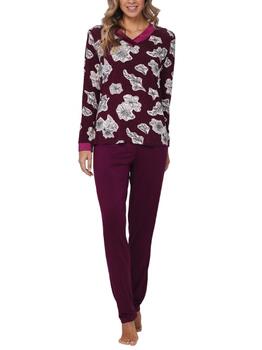 Pastunette Dames Donker Rood Pyjama