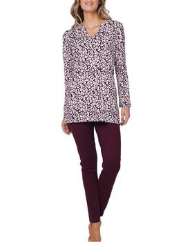 Pastunette Dames Donker Rood Pyjama