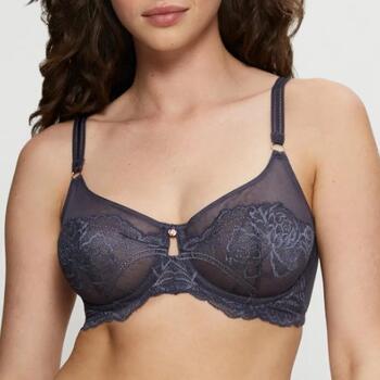 Triumph Wild Peony Florale Grijs Niet voorgevormde bh