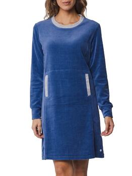 Pastunette Dames Marine Blauw Nachthemd