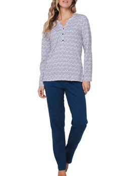 Pastunette Dames Blauw Pyjama