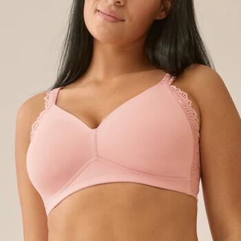 Naturana Side smoother Roze Wireless bh
