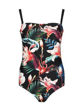 Mila Flamingo Zwart/Multicolor Badpak
