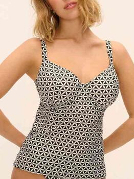 Freya Swim Koh Tao Zwart/Wit Voorgevormde Bikinitop