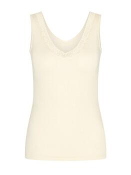 RJ Bodywear Pure Color Ivoor Dames Hemd