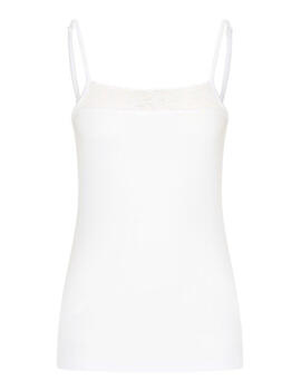 RJ Bodywear Pure Color Wit Dames Hemd