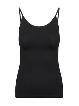 RJ Bodywear Pure Color Zwart Spaghetti Top