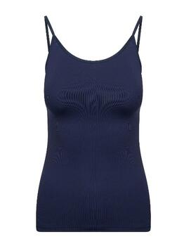 RJ Bodywear Pure Color Marine Blauw Spaghetti Top