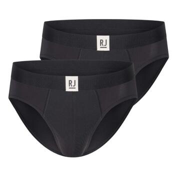 RJ Bodywear Men Pure Color  Zwart Sport  Slip