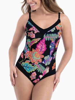 Rosa Faia Badmode Mabela Zwart/Print Badpak