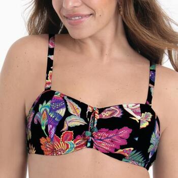 Rosa Faia Badmode Ella Zwart/Print Voorgevormde Bikinitop