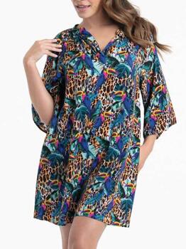 Rosa Faia Badmode Manihi Multicolor Tuniek