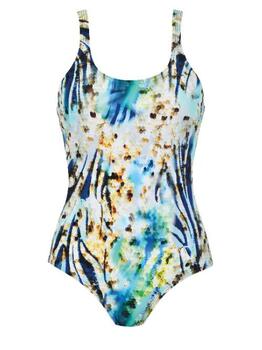 Naturana Badmode Dames Marine Blauw Badpak