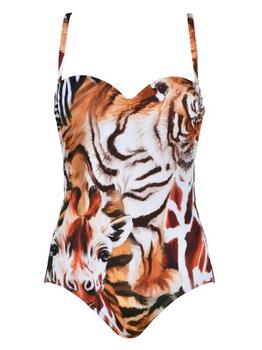 Naturana Badmode Dames Bruin Badpak