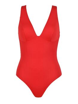 Naturana Badmode Dames Rood Badpak