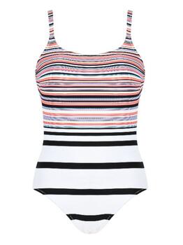 Naturana Badmode Dames Wit/Zwart Badpak