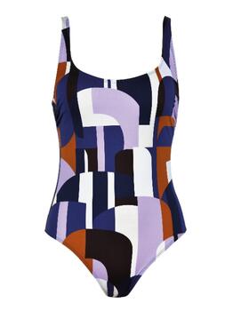 Naturana Badmode Dames Lila Badpak