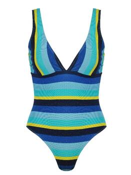 Naturana Badmode Dames Marine Blauw Badpak