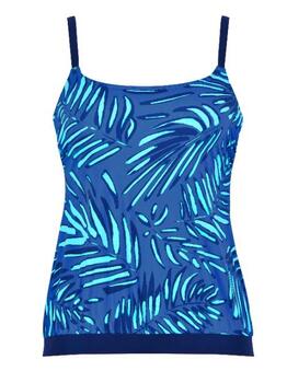 Naturana Badmode Dames Blauw Tankini Top