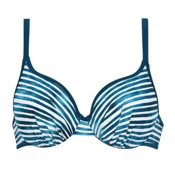 Naturana Badmode Dames Groen/Wit Voorgevormde Bikinitop