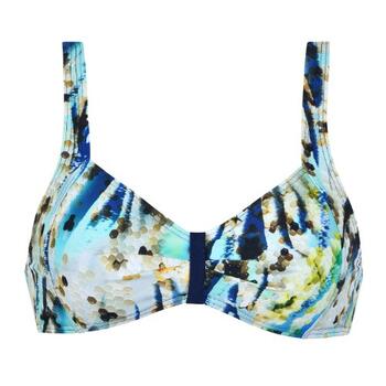 Naturana Badmode Dames Blauw Soft-Cup Bikinitop