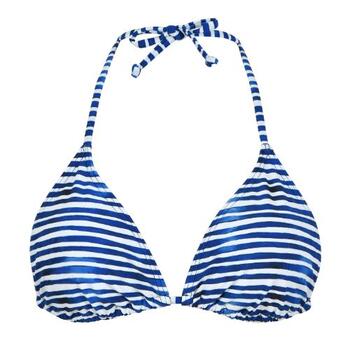 Naturana Badmode Dames Blauw/Wit Voorgevormde Bikinitop