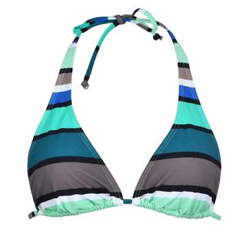 Naturana Badmode Dames Zwart/Khaki Voorgevormde Bikinitop