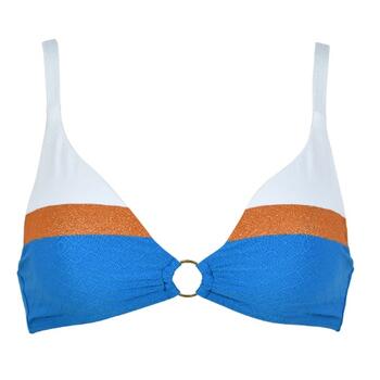 Naturana Badmode Dames Groen/Wit Voorgevormde Bikinitop