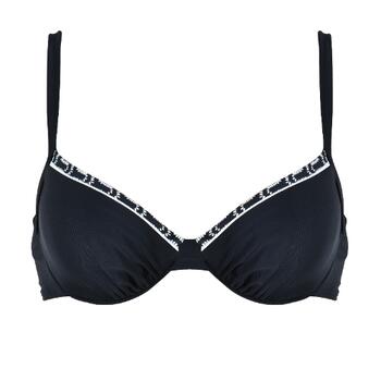 Naturana Badmode Dames Zwart/Wit Voorgevormde Bikinitop