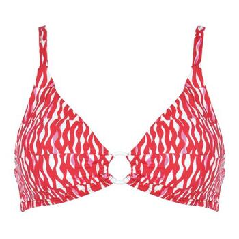 Naturana Badmode Dames Rood/Roze Voorgevormde Bikinitop