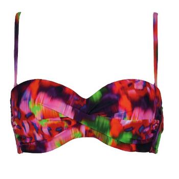 Naturana Badmode Dames Blauw/Groen Voorgevormde Bikinitop